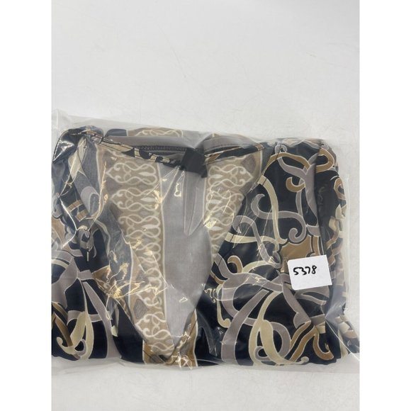 H M Women's 3/4 Sleeve Black Floral Print Slit Back Dress Size 8 - Picture 13 of 16